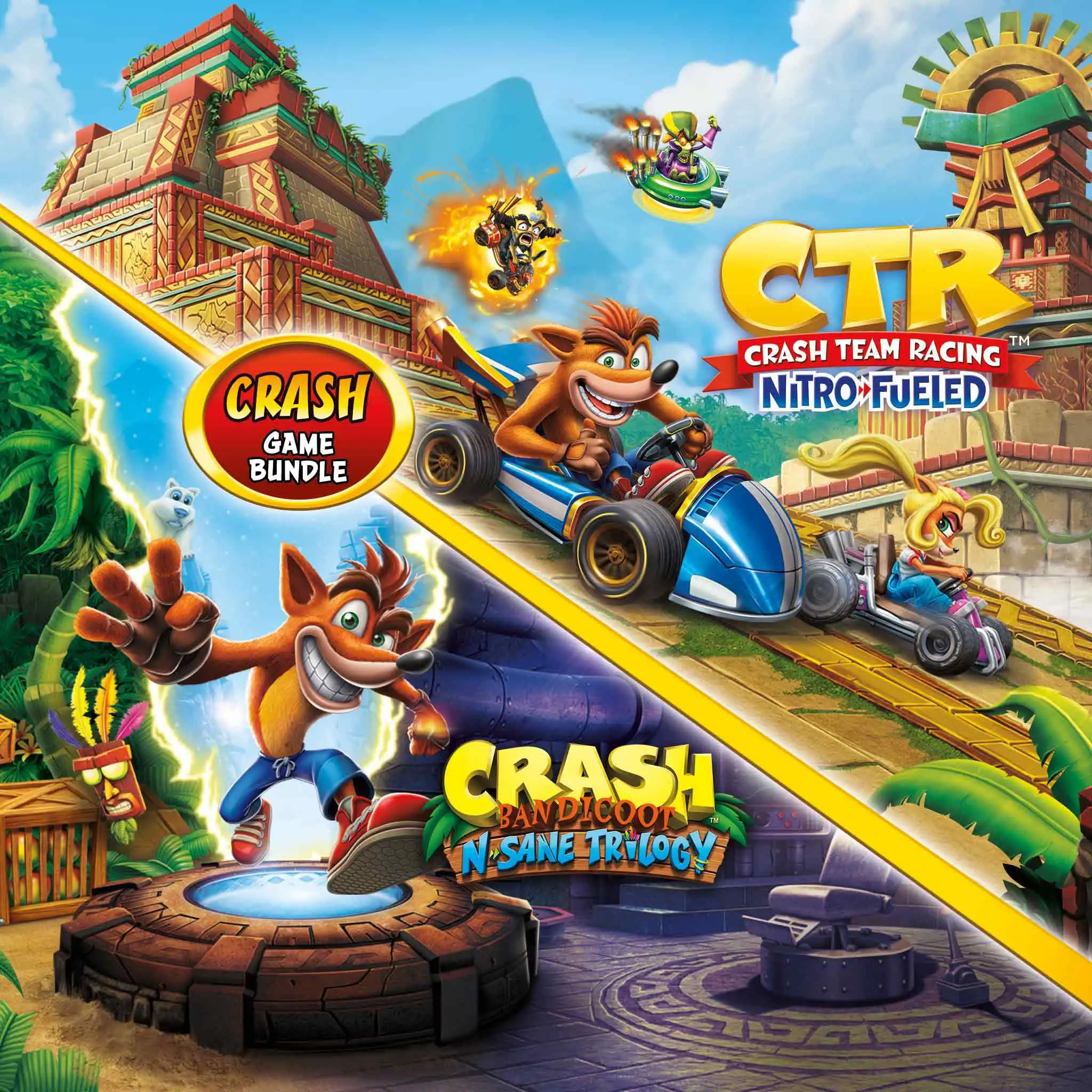 اکانت ظرفیتی Crash Bandicoot Bundle N Sane Trilogy + CTR Nitro Fueled