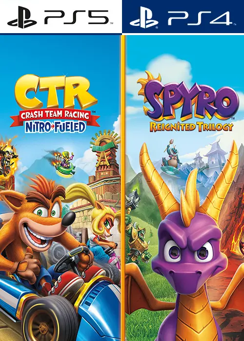 اکانت ظرفیتی Crash Team Racing Nitro-Fueled + Spyro
