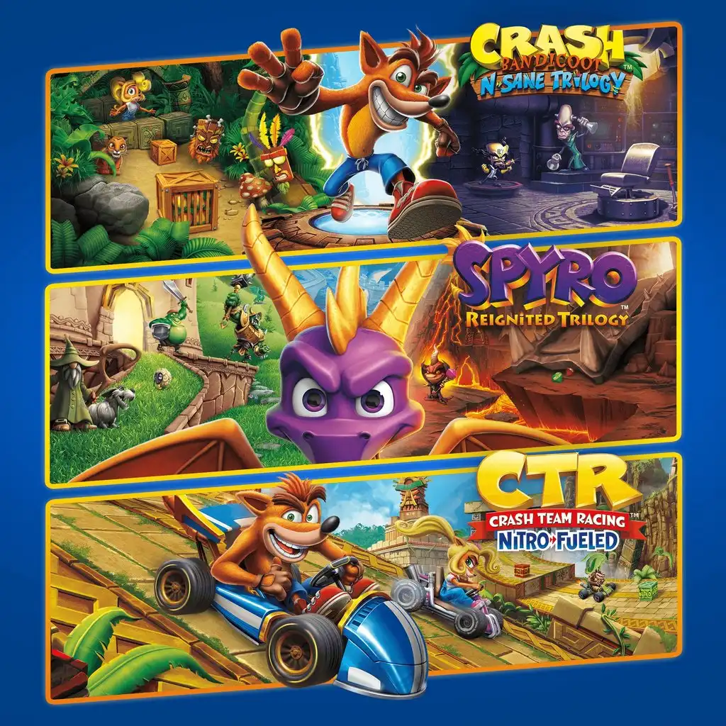 اکانت ظرفیتی Crash and Spyro Triple Play Bundle